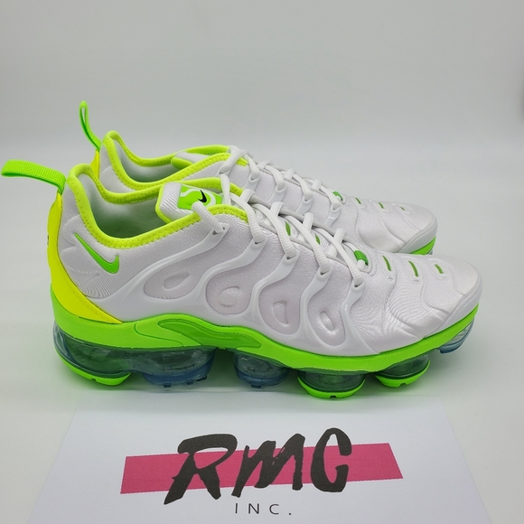 Nike Air VaporMax Plus Tennis Ball White Electric - Picture 5 of 9
